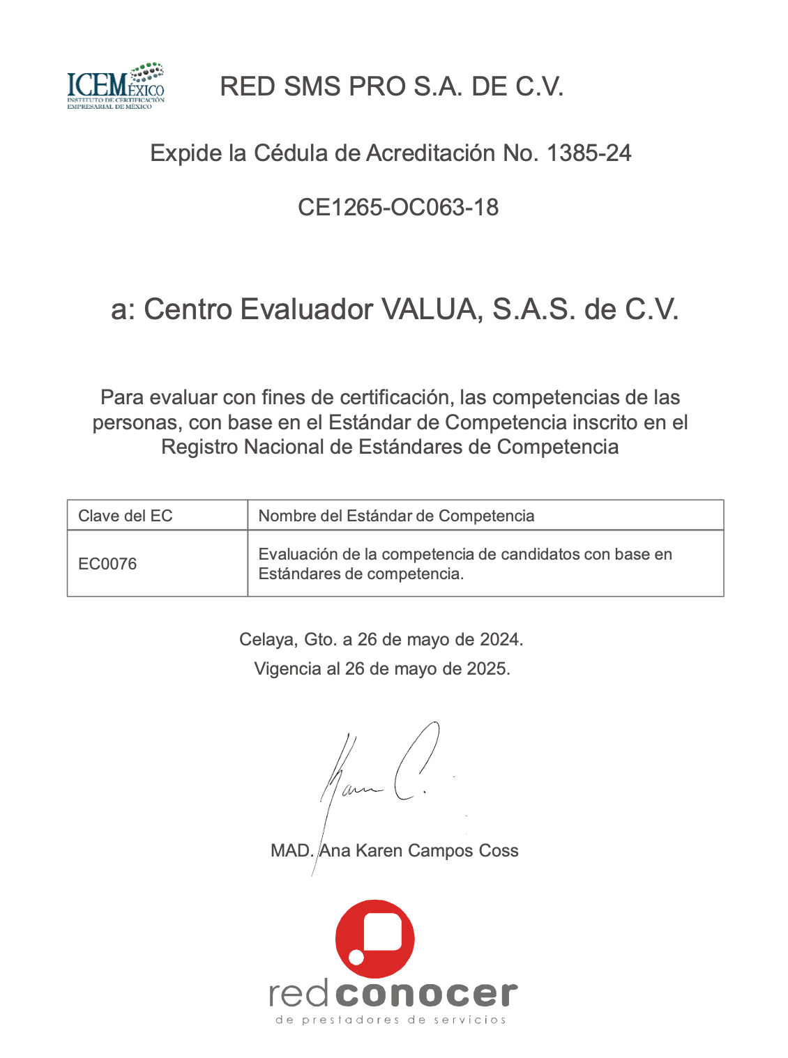 Certificación Asesor inmobiliaria SEP CONOCER